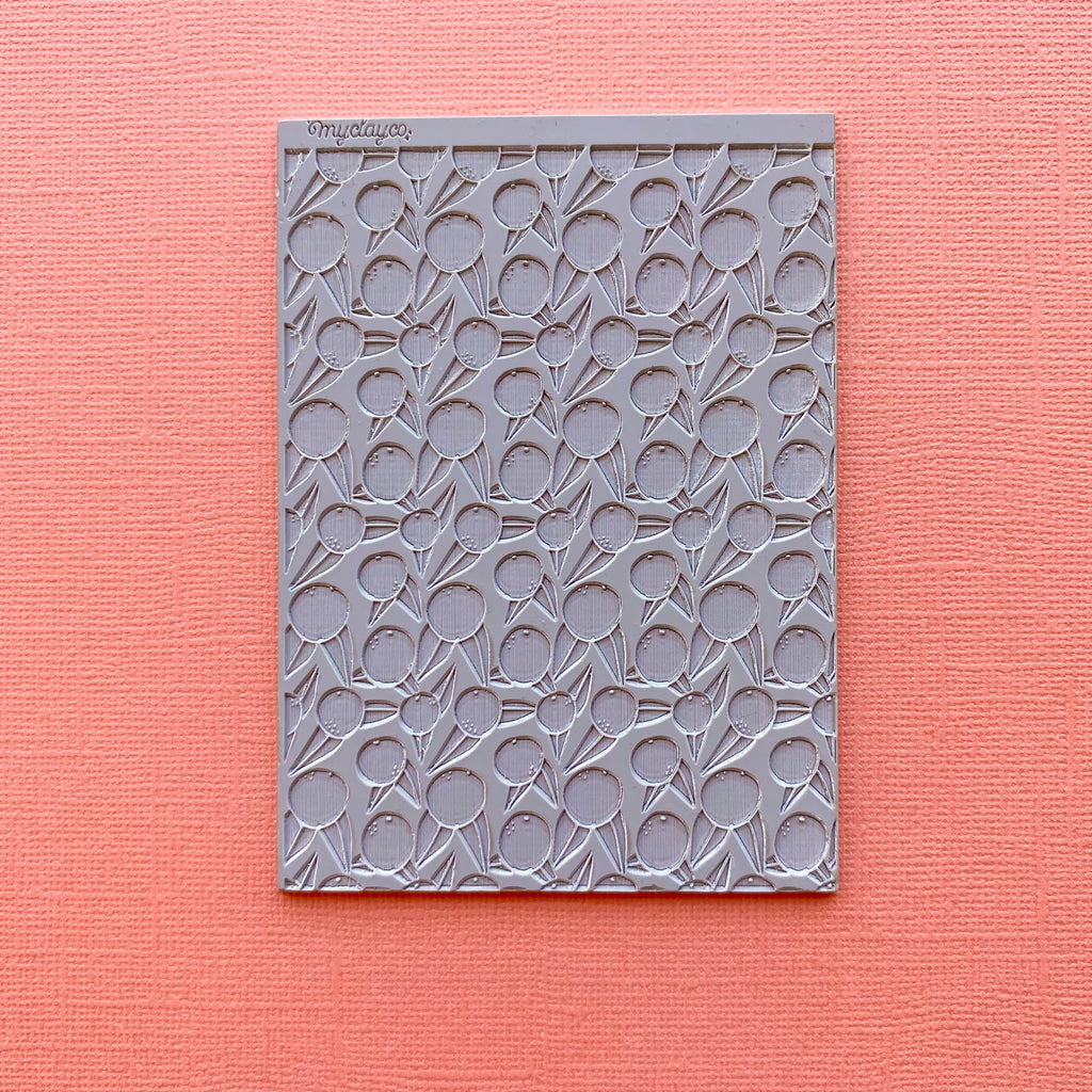 Texture Stamps for Clay Field of Roses Polymer Clay Texture Sheet