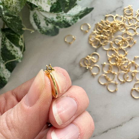 Mini Hoops - Gold Plated Stainless Steel