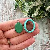 20mm Oval Sawtooth Bezel Tray with loop - Stainless Steel