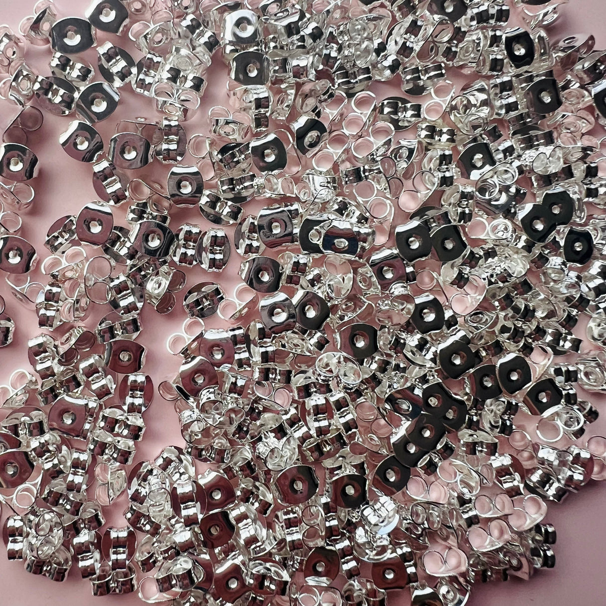 Butterfly Backs - Bright Silver