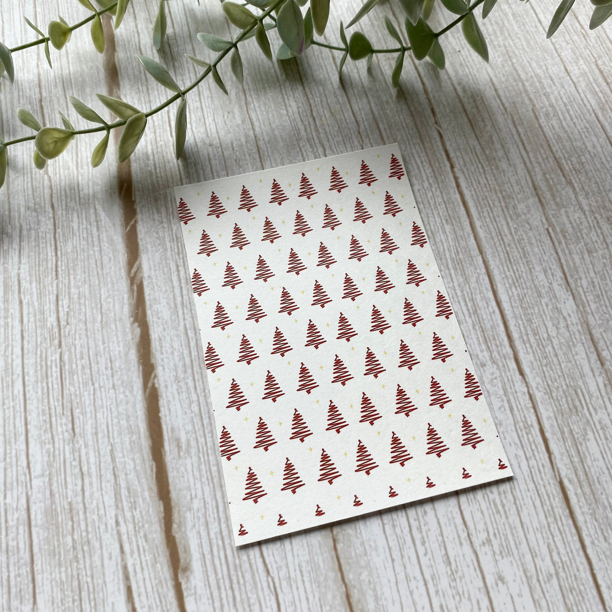 Christmas Tree in Red - Water Soluble Transfer