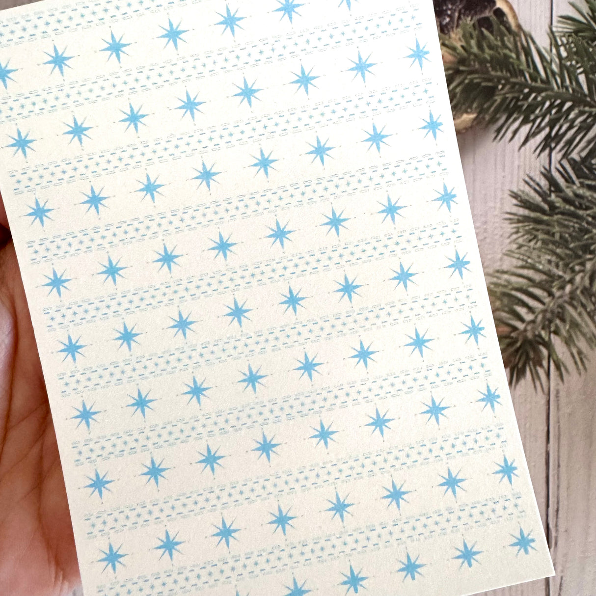 Christmas Sweater Stars - Water Soluble Transfer