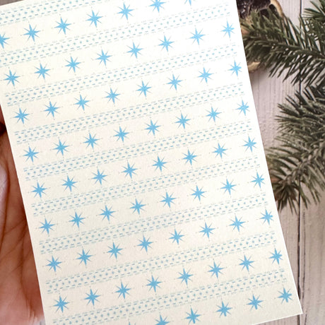 Christmas Sweater Stars - Water Soluble Transfer