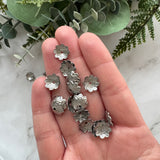 Ornate Bead Cap 11mm - Stainless Steel - 50 pack
