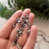 Lobster Clasps 10mm - Stainless Steel - 20 pack