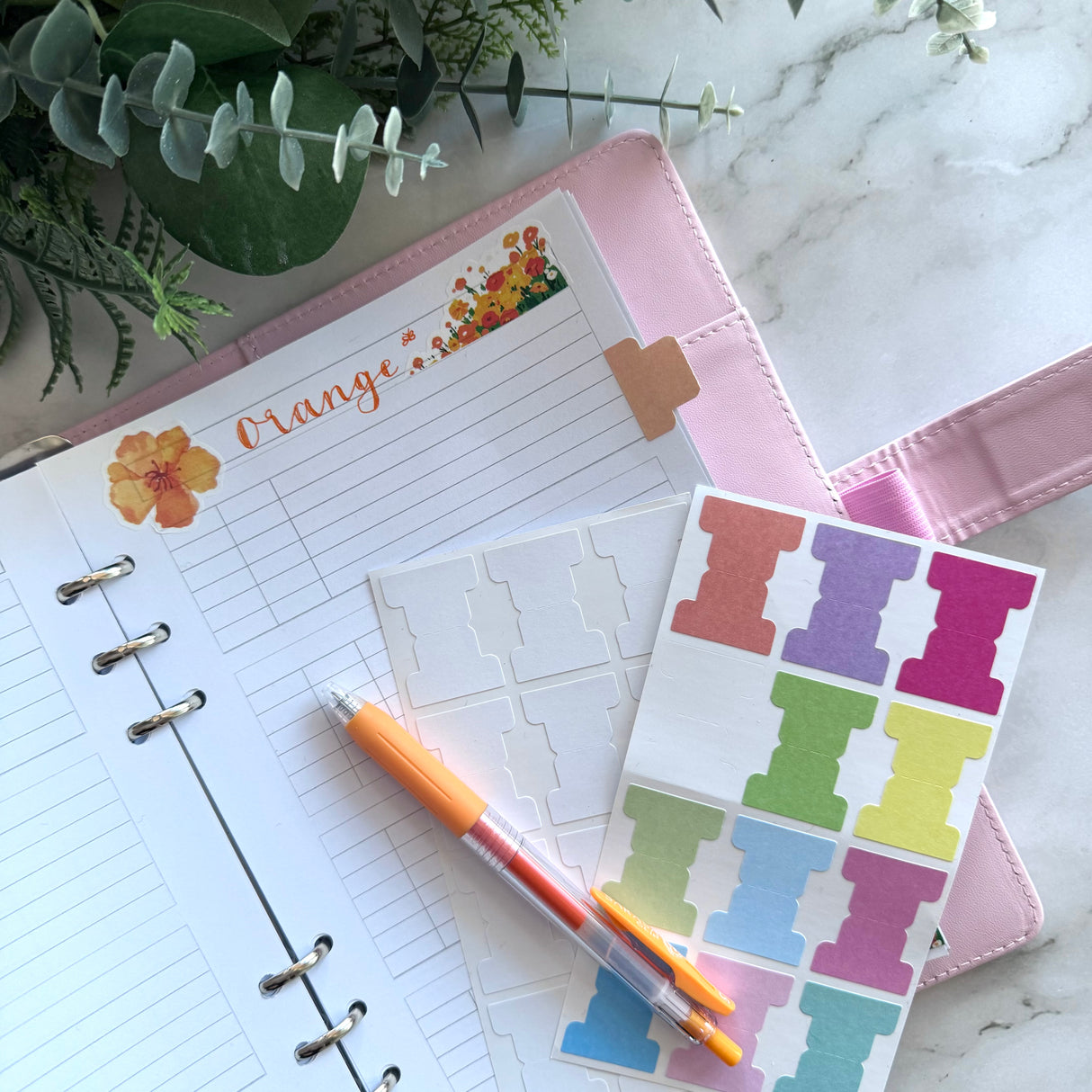 Binder Tab Sticker Set