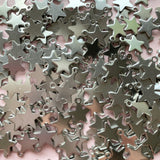 Mini Star Charms - Stainless Steel - 20 pack
