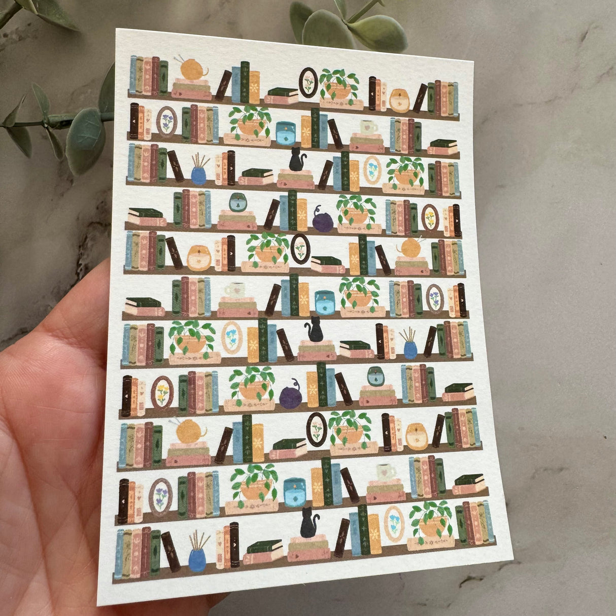 Bookshelf - Water Soluble Transfer