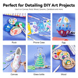 Arrtx Acrylic Paint Pens - 30 Colour Set Paint Markers