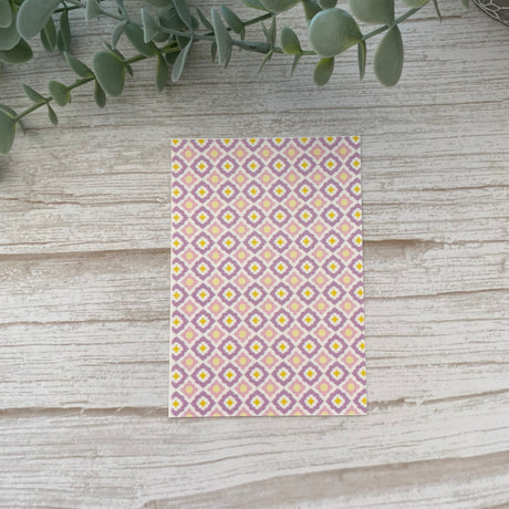Floral Tile in Lavender - Water Soluble Transfer
