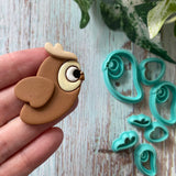 Cute Owl Stacks Cutter Set