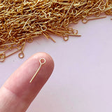 Eye Pins - Gold Plated Stainless Steel