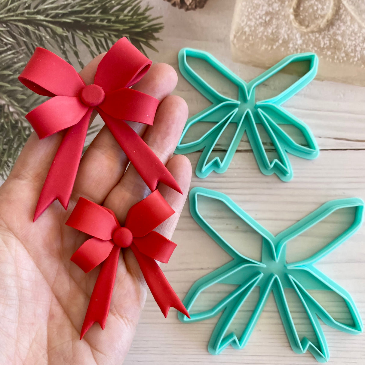 3D Double Bow Decoration Cutter