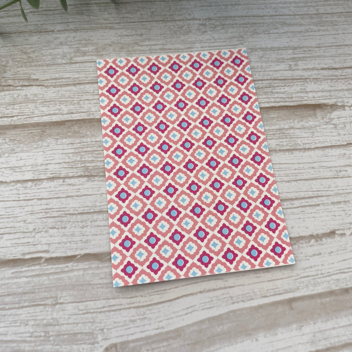 Floral Tile in Berry - Water Soluble Transfer