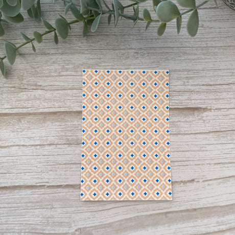 Floral Tile in Peach - Water Soluble Transfer