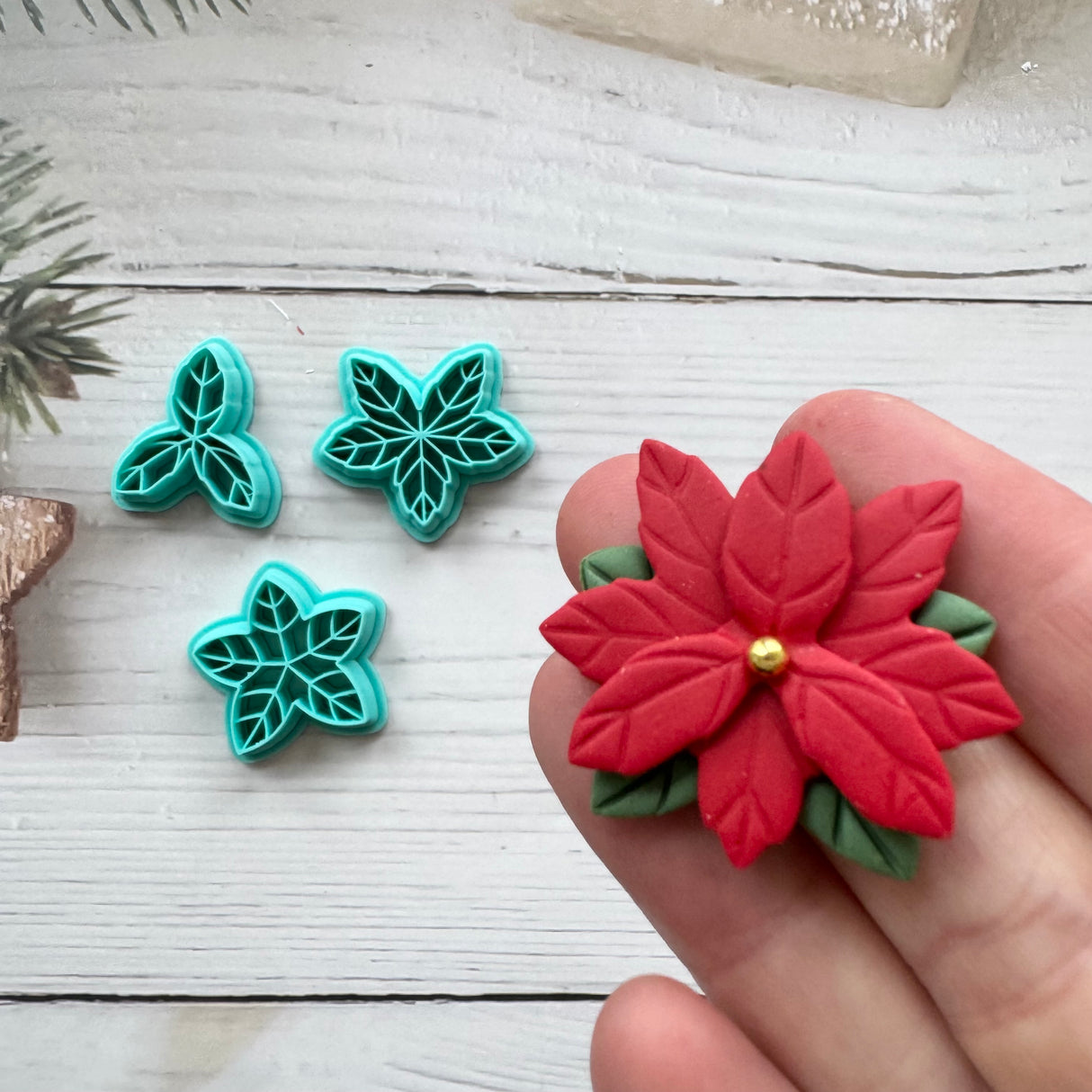 Poinsettia Flower Stacks Cutter - 3 Piece Set
