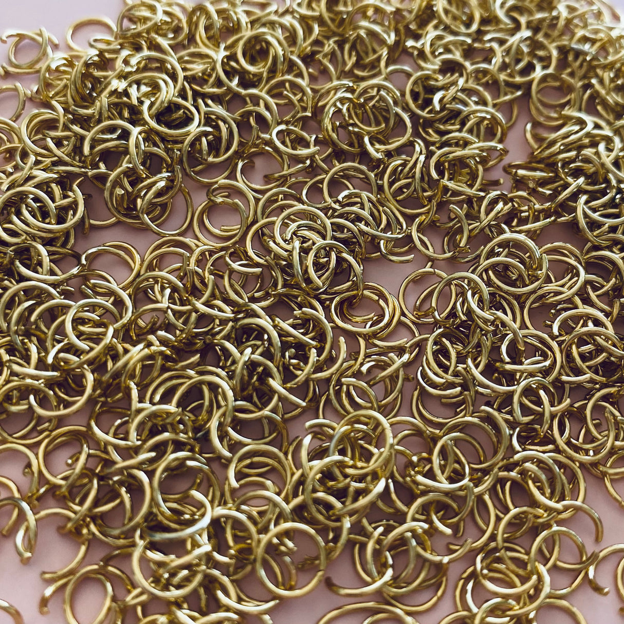 6mm Jump Rings - Gold Plated - Surgical Stainless Steel