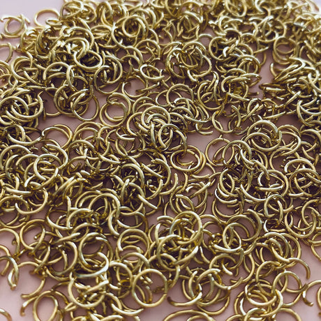 6mm Jump Rings - Gold Plated - Surgical Stainless Steel