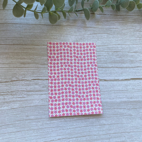 Retro Flowers in Raspberry - Water Soluble Transfer