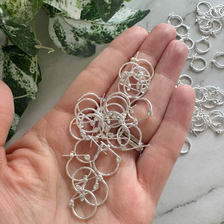Mini Hoops - Silver Plated Stainless Steel