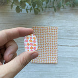 Retro Flowers in Peach - Water Soluble Transfer