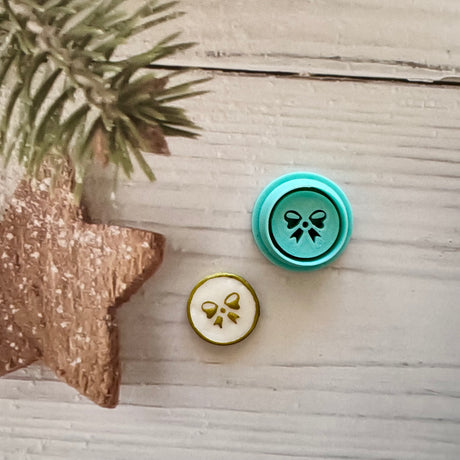 Bow Faux Enamel Charm Cutter