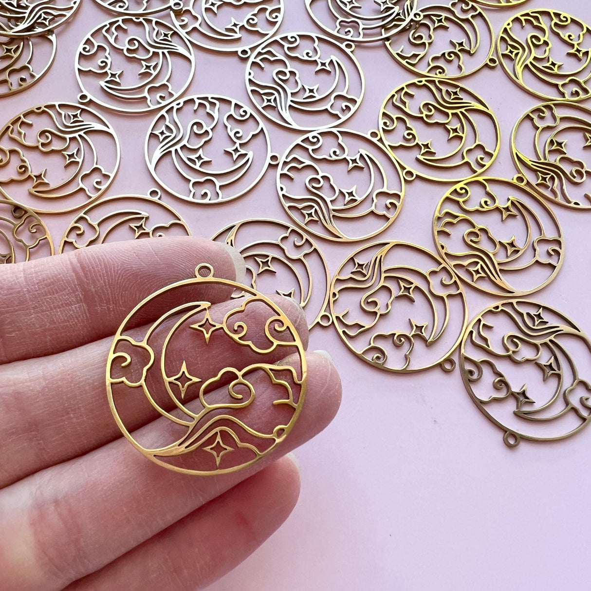 Starry Night Charms - Gold Plated Stainless Steel