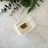 Keepsake Wooden Hexagon Box