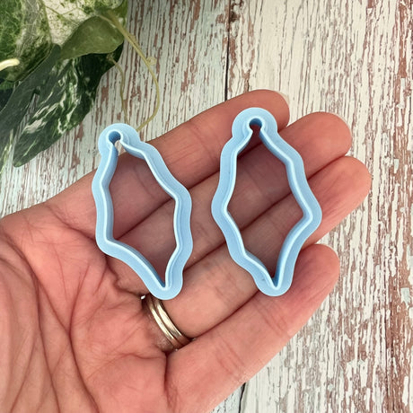 Elongated Cobweb Charms - Stainless Steel