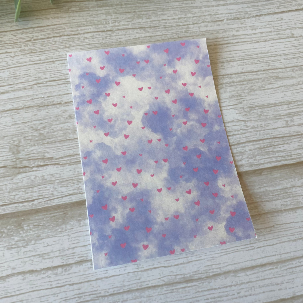Dreamy Hearts in Periwinkle - Water Soluble Transfer