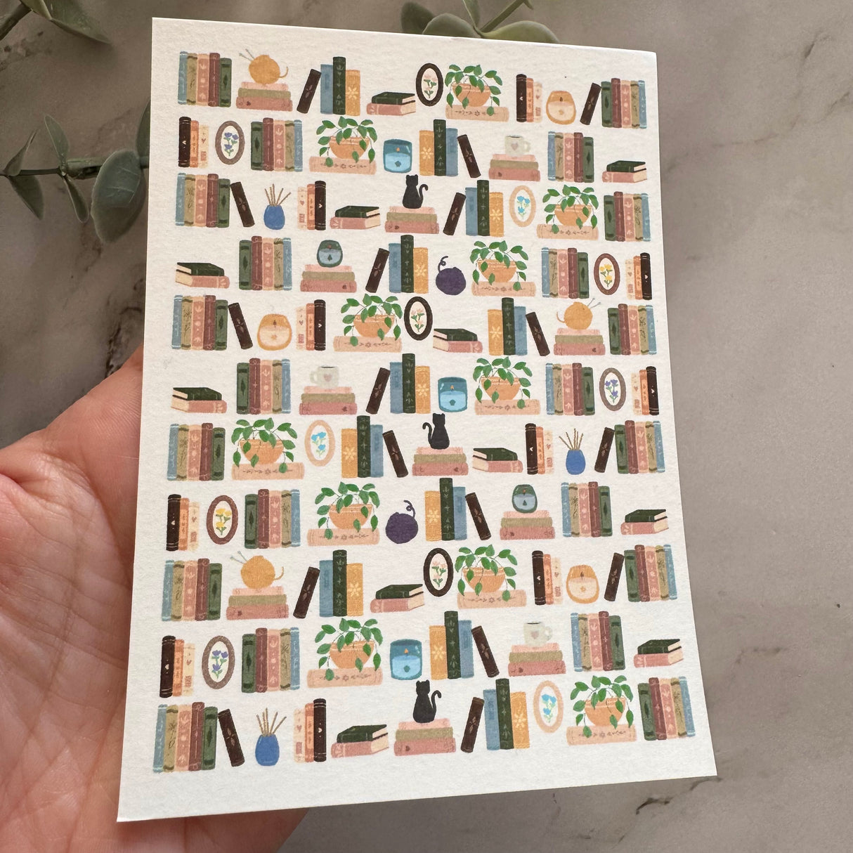 Bookshelf - Water Soluble Transfer