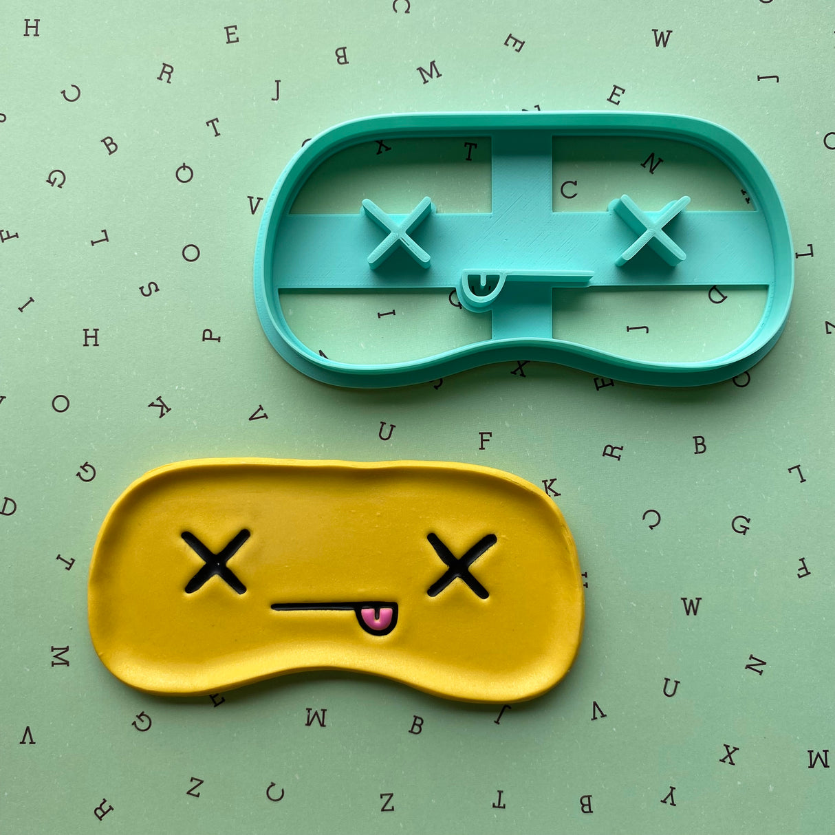 Dead Tired Emoji Glasses Tray