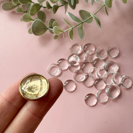 Glass Cabochons - Circle - 50 pack