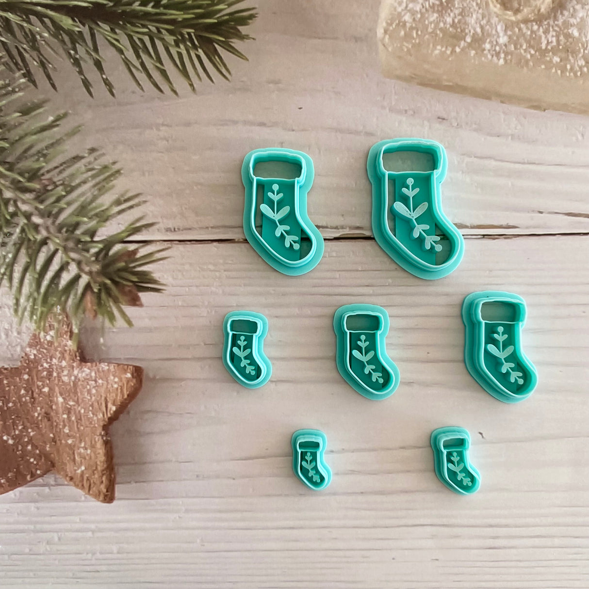 Folk Christmas Stocking Cutter