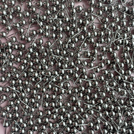 6mm Ball Posts with Loop - Stainless Steel