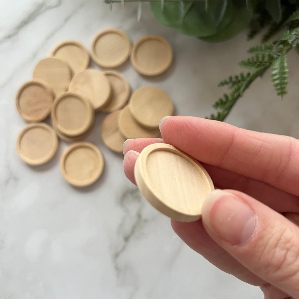 Wooden Bezel Tray - Oak Colour (three sizes)