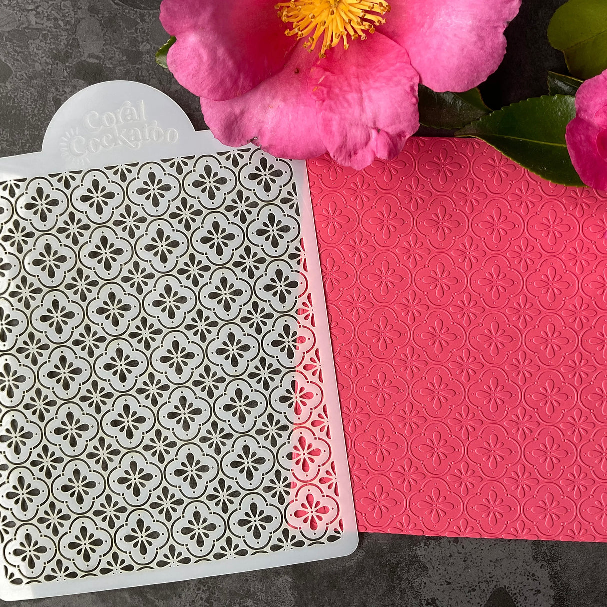 Boho Floral Tiles Stencil (ST020)