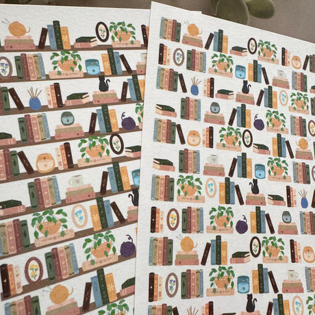 Bookshelf - Water Soluble Transfer