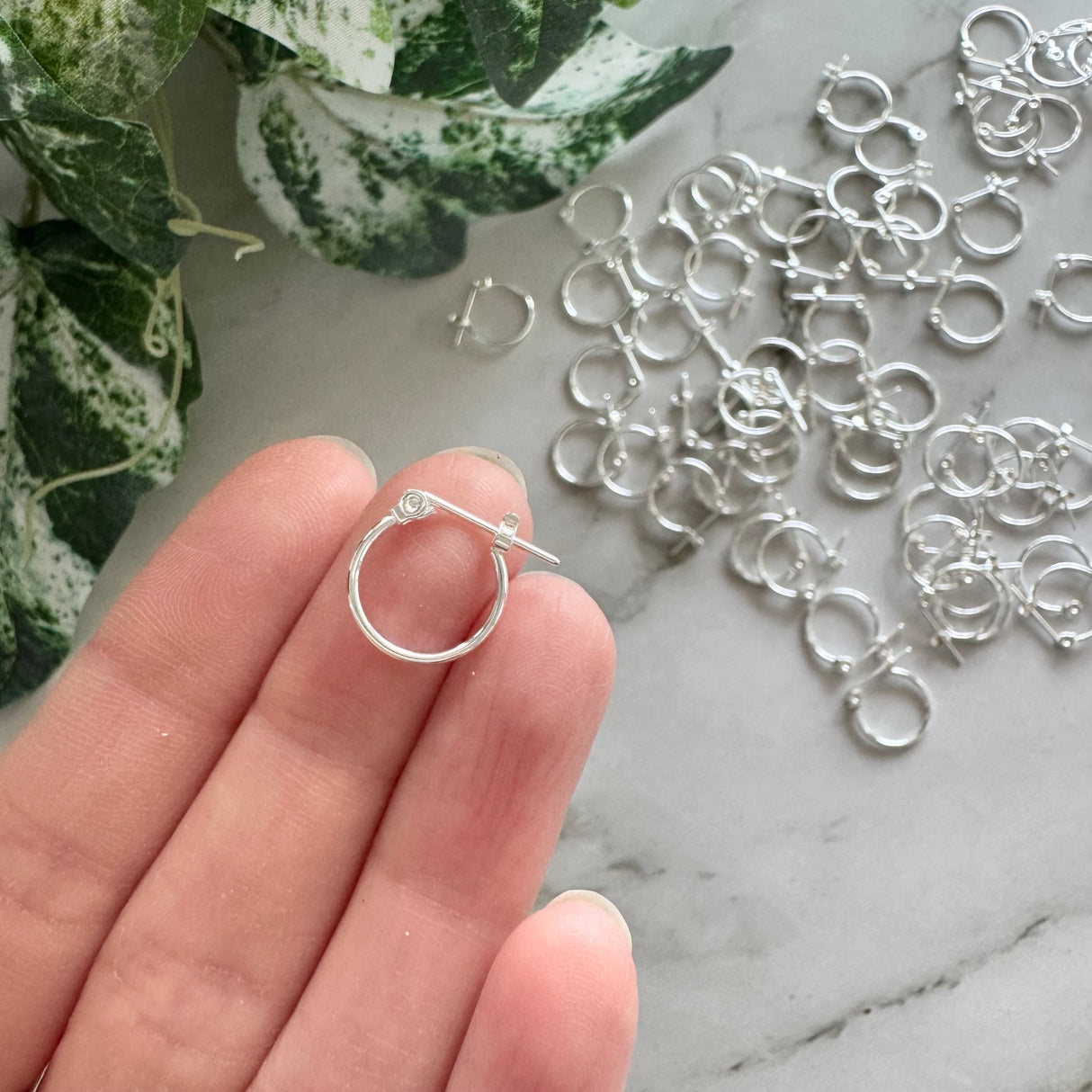 Mini Hoops - Silver Plated Stainless Steel