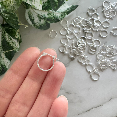 Mini Hoops - Silver Plated Stainless Steel