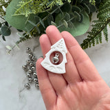 Mini Jingle Bell Charms - Stainless Steel - 50 pack
