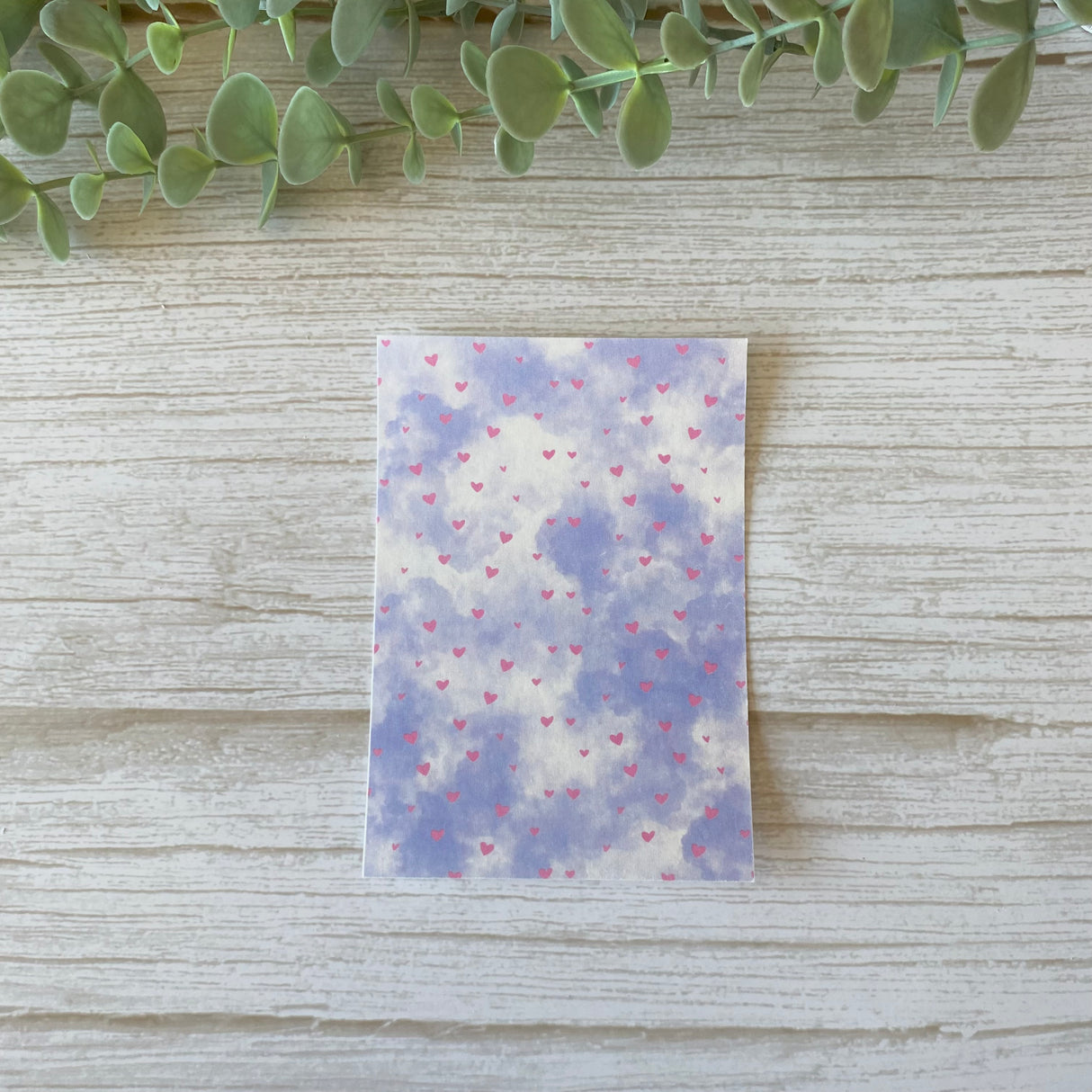 Dreamy Hearts in Periwinkle - Water Soluble Transfer