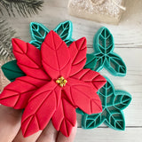 Poinsettia Flower Stacks Decoration Cutter - 3 Piece Set