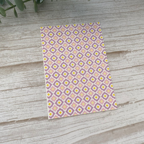 Floral Tile in Lavender - Water Soluble Transfer