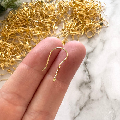 Star Hook - Gold Plated Stainless Steel (Vertical Loop)