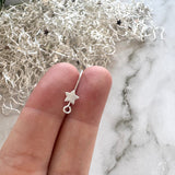 Star Hook - Bright Silver (Vertical Loop)