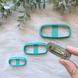 Rounded Rectangle Hair Clip Cutter