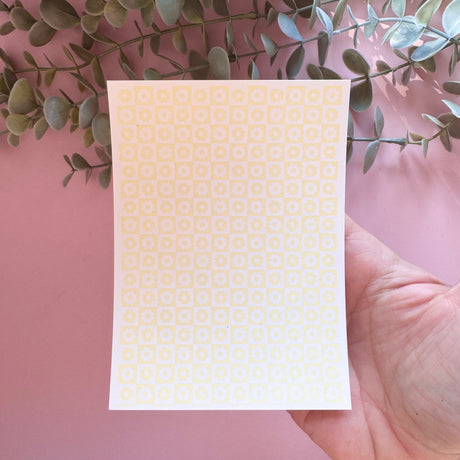 Tiled Retro Flower - Water Soluble Transfer