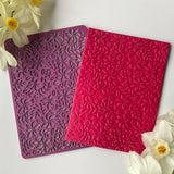 Poinsettia Christmas Flowers - Texture Mat