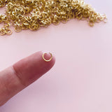 6mm Jump Rings - Gold Plated - Surgical Stainless Steel